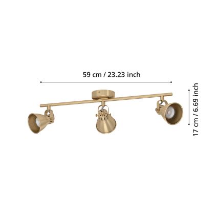 Eglo - Oprawa punktowa LED 3xGU10/3W/230V