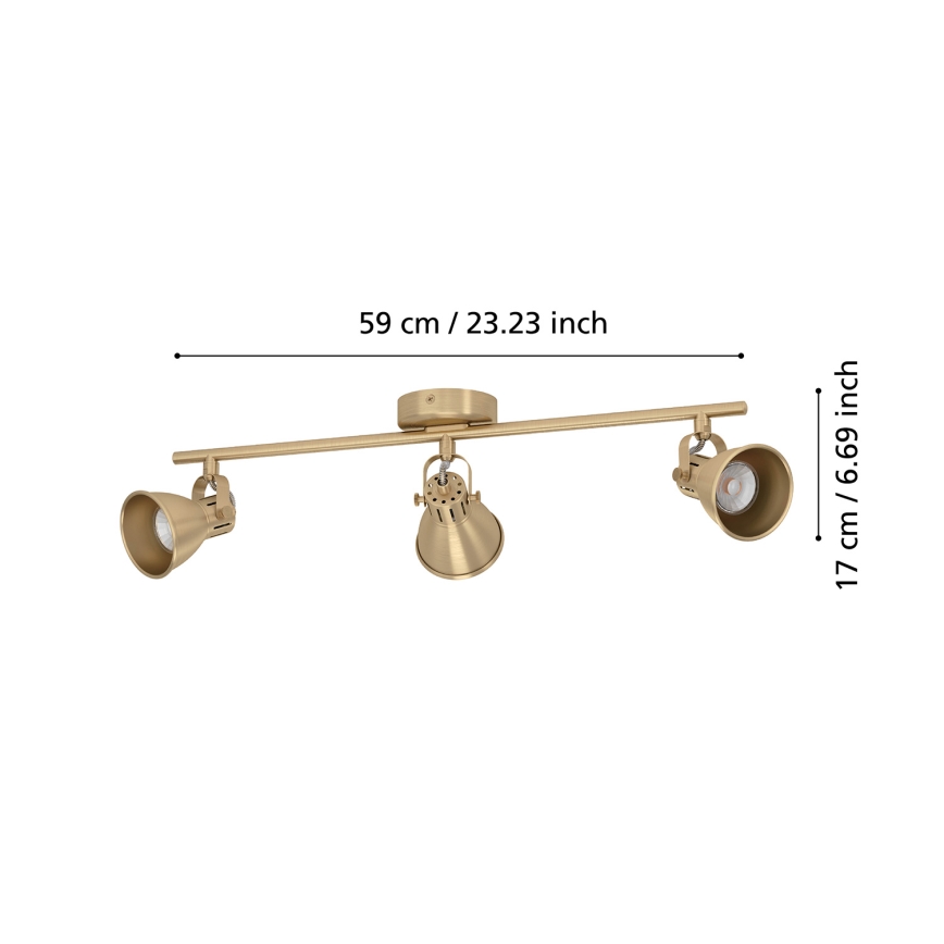 Eglo - Oprawa punktowa LED 3xGU10/3W/230V