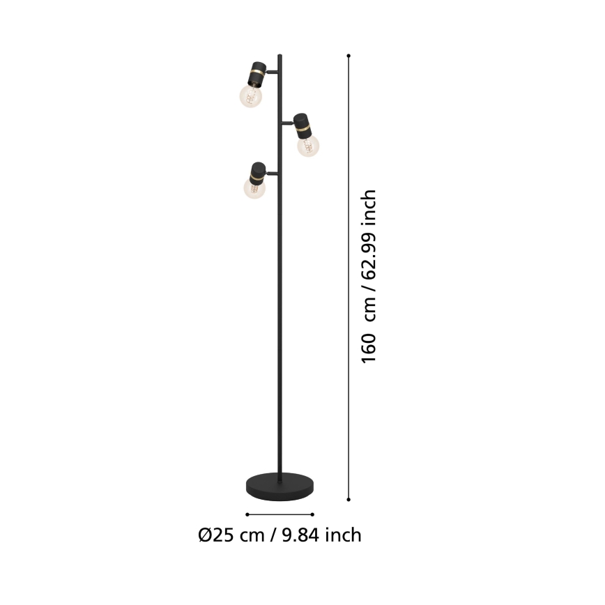 Eglo - Lampa stojąca 3xE27/10W/230V