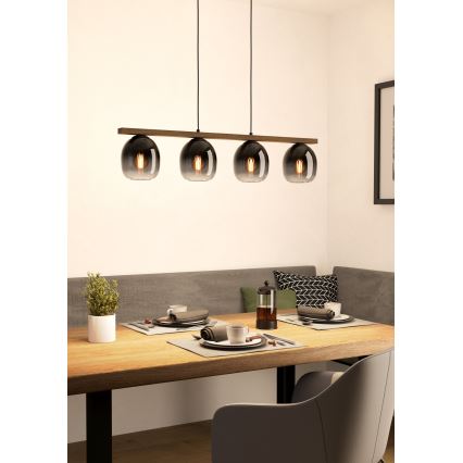 Eglo - Lampa wisząca na linkach 4xE27/40W/230V