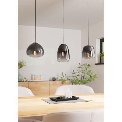 Eglo - Lampa wisząca na linkach 3xE27/40W/230V
