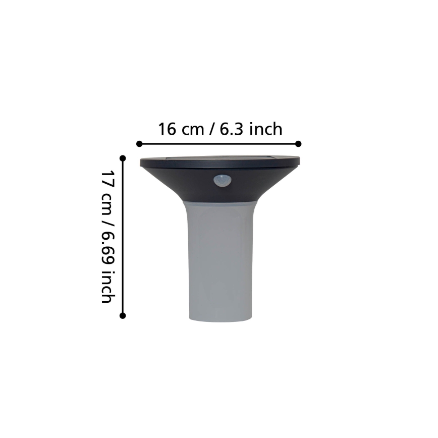 Eglo - LED zewnętrzna lampa solarna z czujnikiem 6xLED/0,03W/3,7V IP44