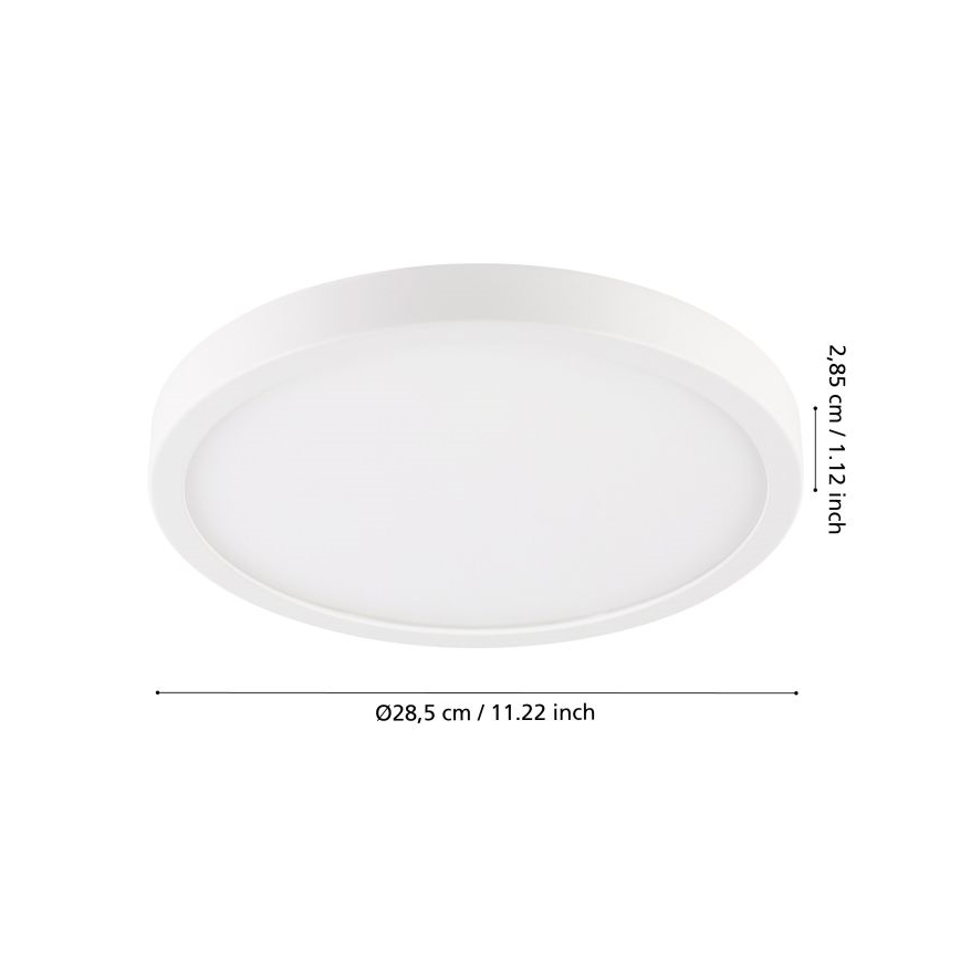 Eglo - LED sufitowa lampa łazienkowa LED/20,5W/230V IP44 biała