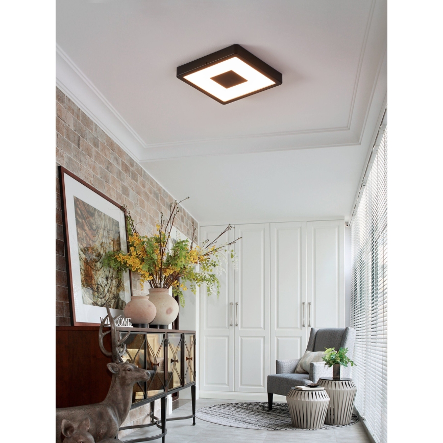 Eglo - LED Lampa sufitowa zewnętrzna LED/17W/230V IP44 czarna