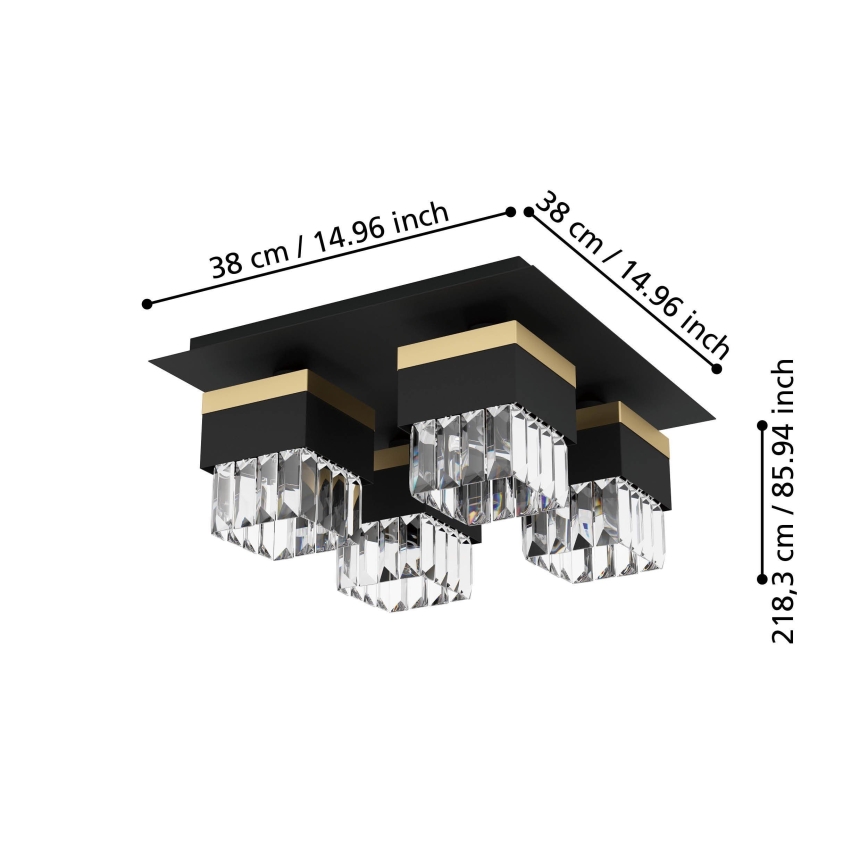 Eglo - Lampa sufitowa 4xE14/40W/230V