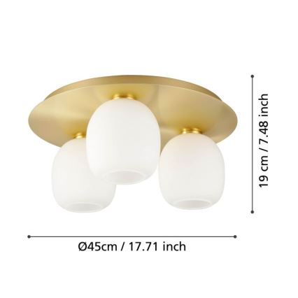 Eglo - Lampa sufitowa 3xE27/40W/230V