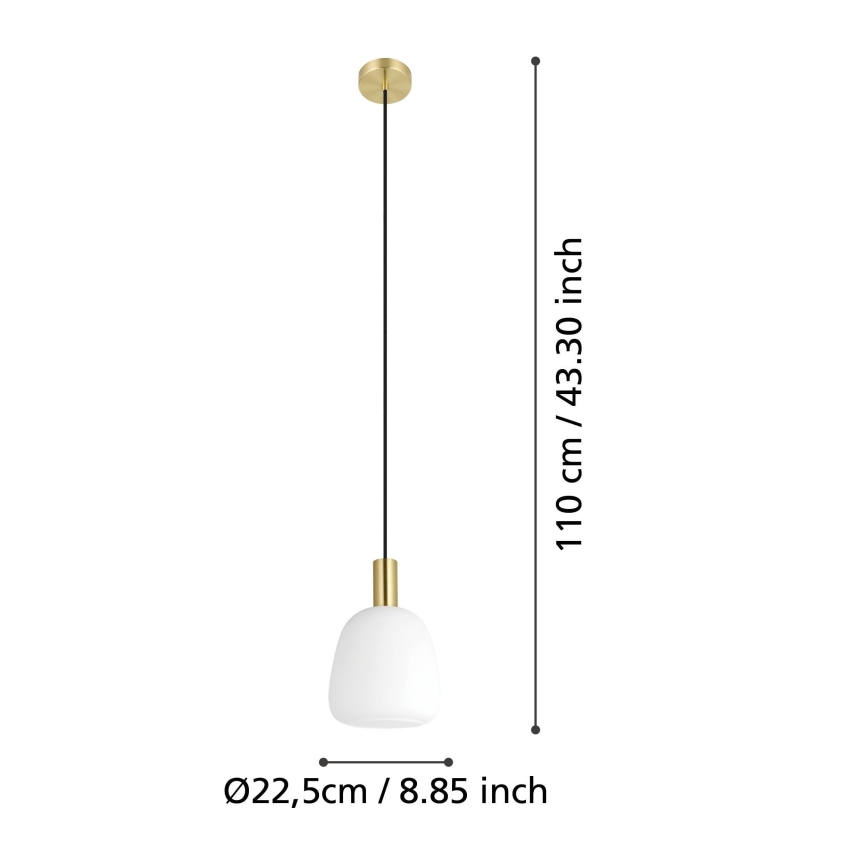 Eglo - Lampa wisząca na linkę 1xE27/40W/230V