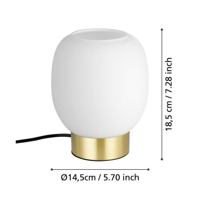 Eglo - Lampa stołowa 1xE27/40W/230V