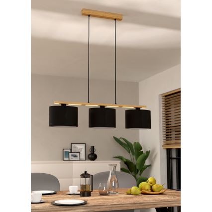 Eglo - Lampa wisząca na linkach 3xE27/40W/230V