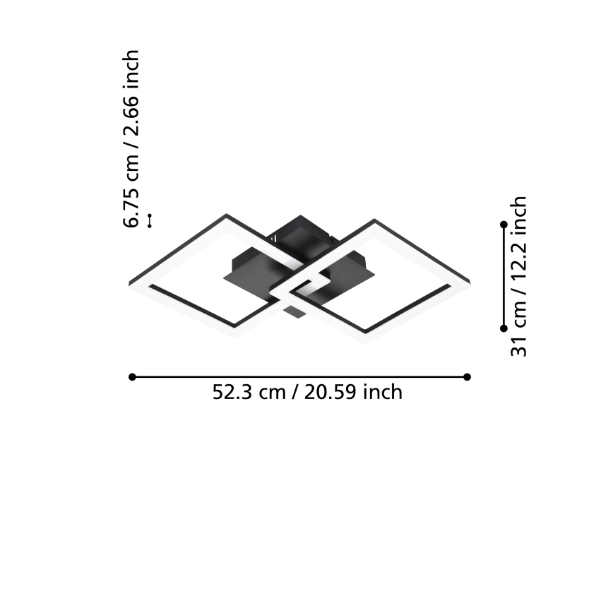 LED Ściemnialny plafon LED/21,5W/230V