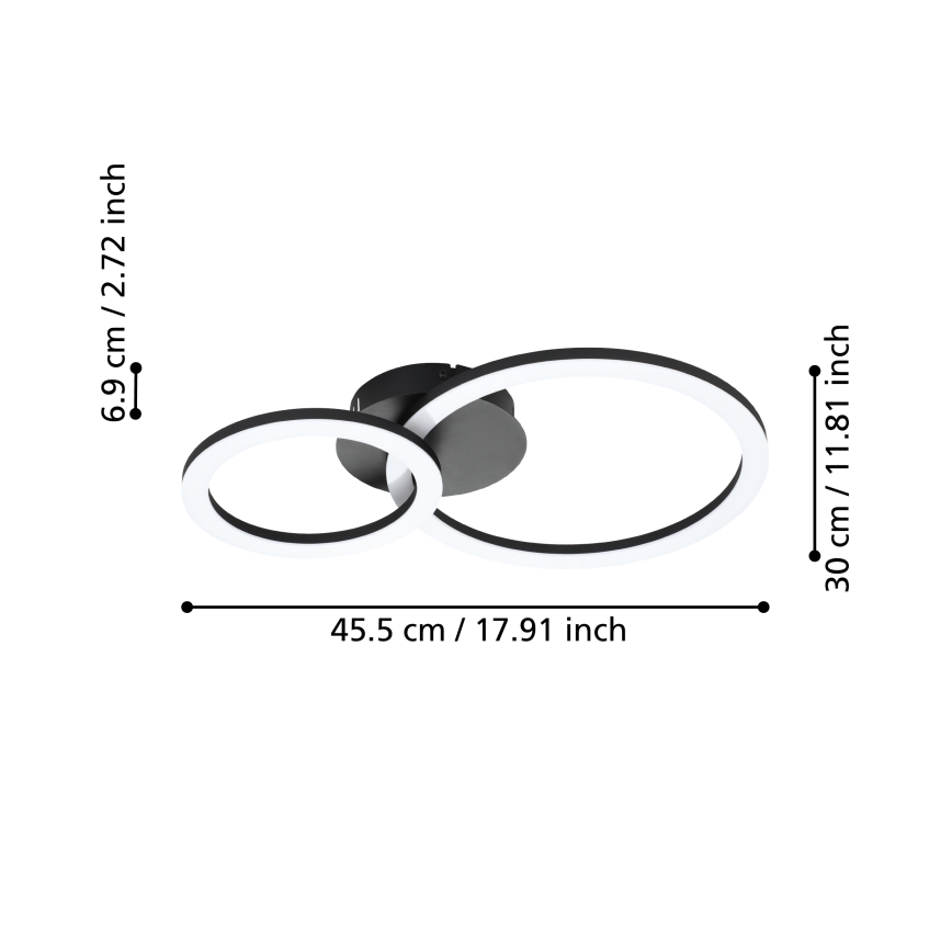 Eglo - LED Plafon ściemnialny LED/15W/230V