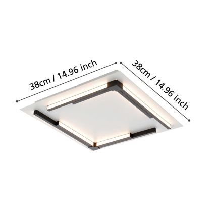 Eglo - LED Ściemnialny plafon LED/25W/230V