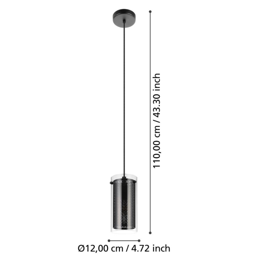 Eglo - Lampa wisząca na przewodzie 1xE27/10W/230V