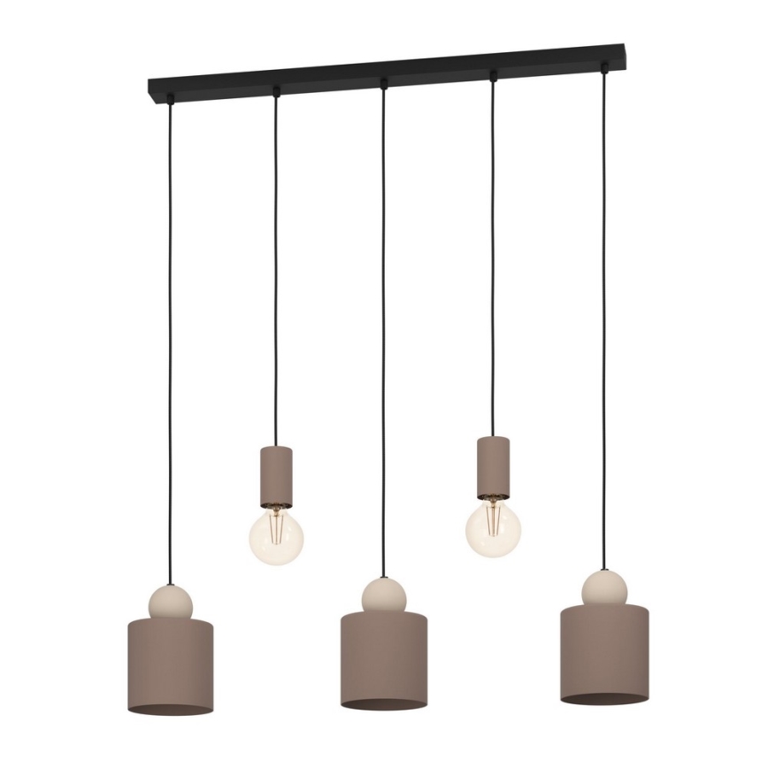 Eglo - Lampa wisząca na linkach 5xE27/40W/230V
