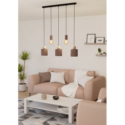Eglo - Lampa wisząca na linkach 5xE27/40W/230V