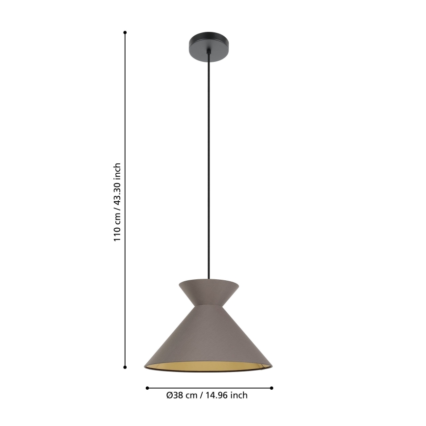 Eglo - Lampa wisząca na linkę 1xE27/40W/230V