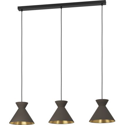 Eglo - Lampa wisząca na linkach 3xE27/40W/230V