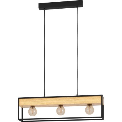 Eglo - Lampa wisząca na linkach 3xE27/40W/230V