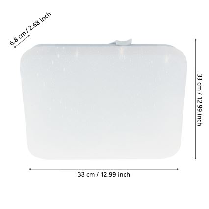 Eglo - LED Plafon łazienkowy LED/14,6W/230V IP44