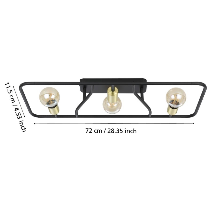 Eglo - Lampa sufitowa 3xE27/40W/230V