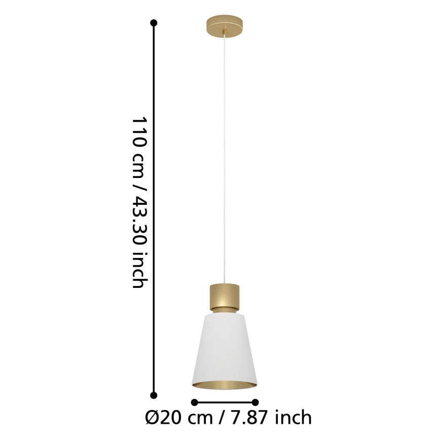 Eglo - Żyrandol na lince 1xE27/40W/230V