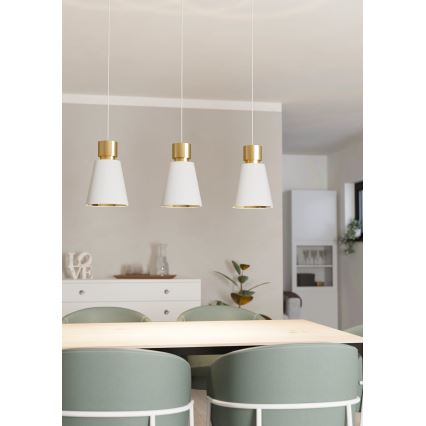 Eglo - Lampa wisząca na linkach 3xE27/40W/230V