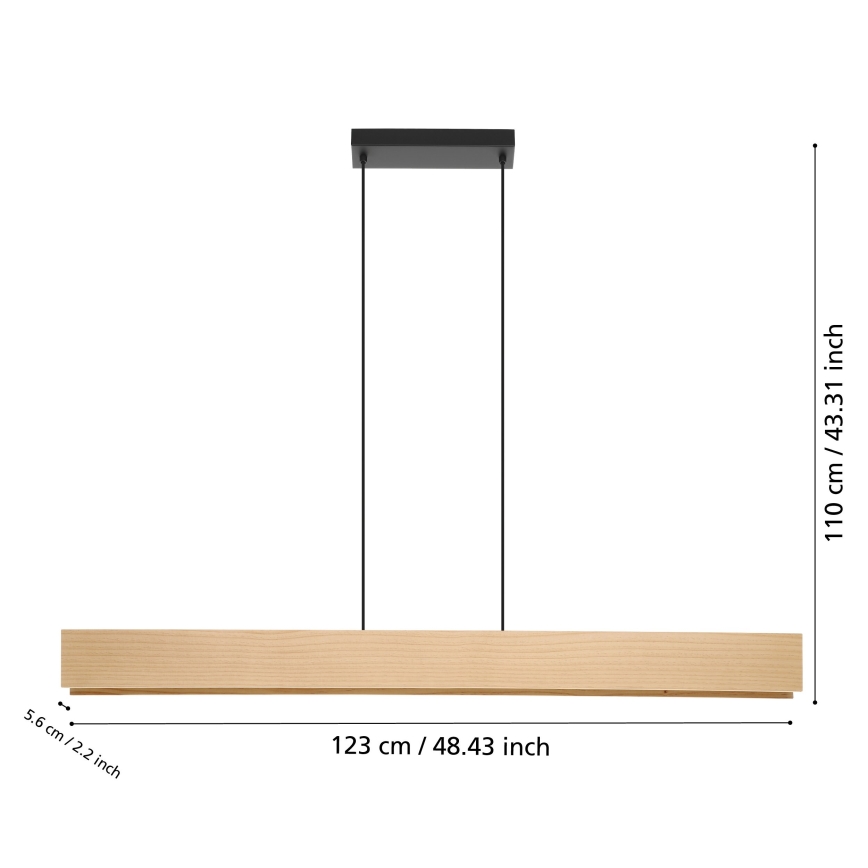 Eglo - LED RGBW Ściemnialny żyrandol na lince LED/35W/230V 2700-6500K