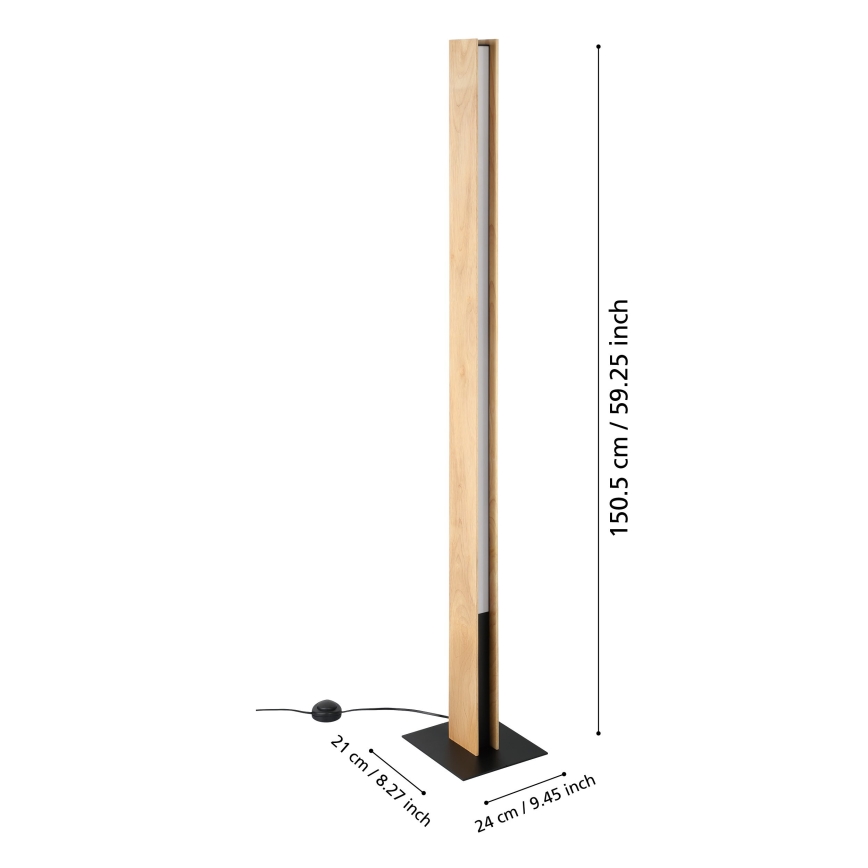 Eglo - LED RGBW Lampa podłogowa ściemnialna LED/35W/230V 2700-6500K