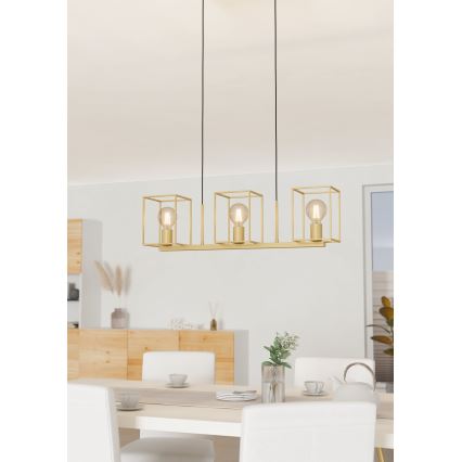 Eglo - Lampa wisząca na linkach 3xE27/40W/230V