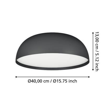 Eglo - Ściemnialna lampa sufitowa RGBW 3xLED/7,5W/230V 2700-6500K śr. 40 cm