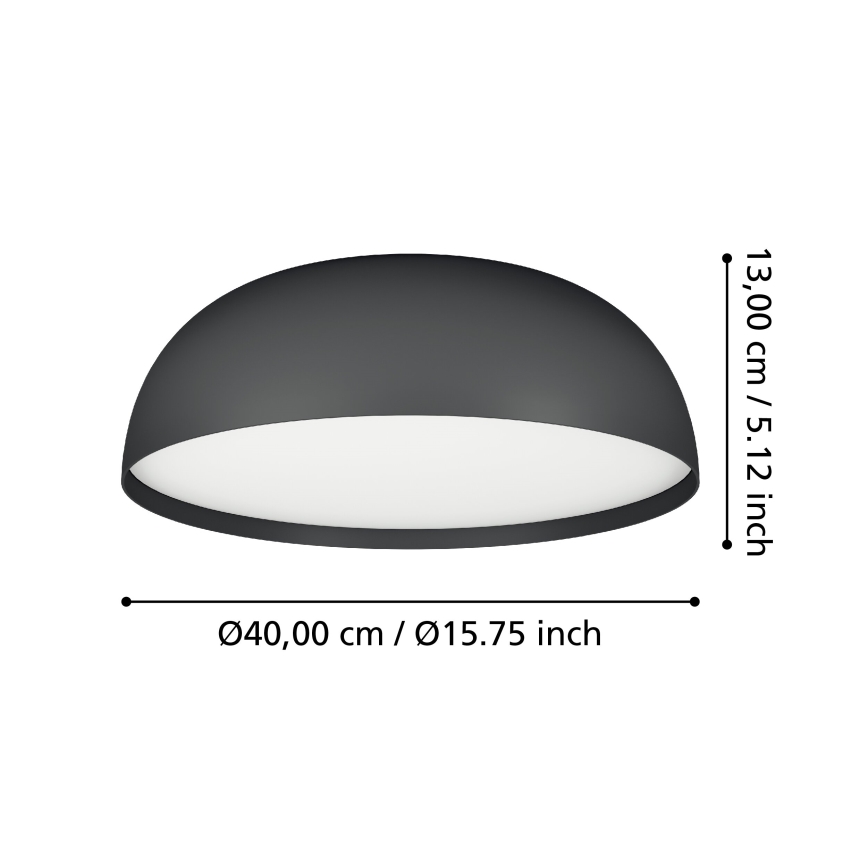 Eglo - Ściemnialna lampa sufitowa RGBW 3xLED/7,5W/230V 2700-6500K śr. 40 cm