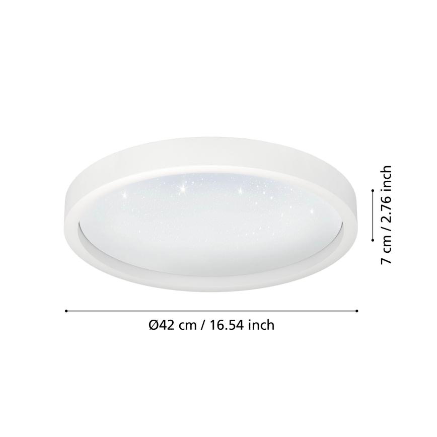 Eglo - LED RGBW Ściemnialny plafon LED/17,8W/230V 24700-6500K