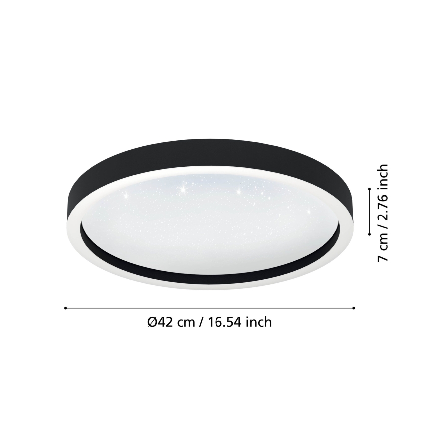 Eglo - LED RGBW Ściemnialny plafon LED/17,8W/230V 2700-6500K