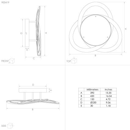 Eglo - LED Lampa sufitowa LED/35W/230V