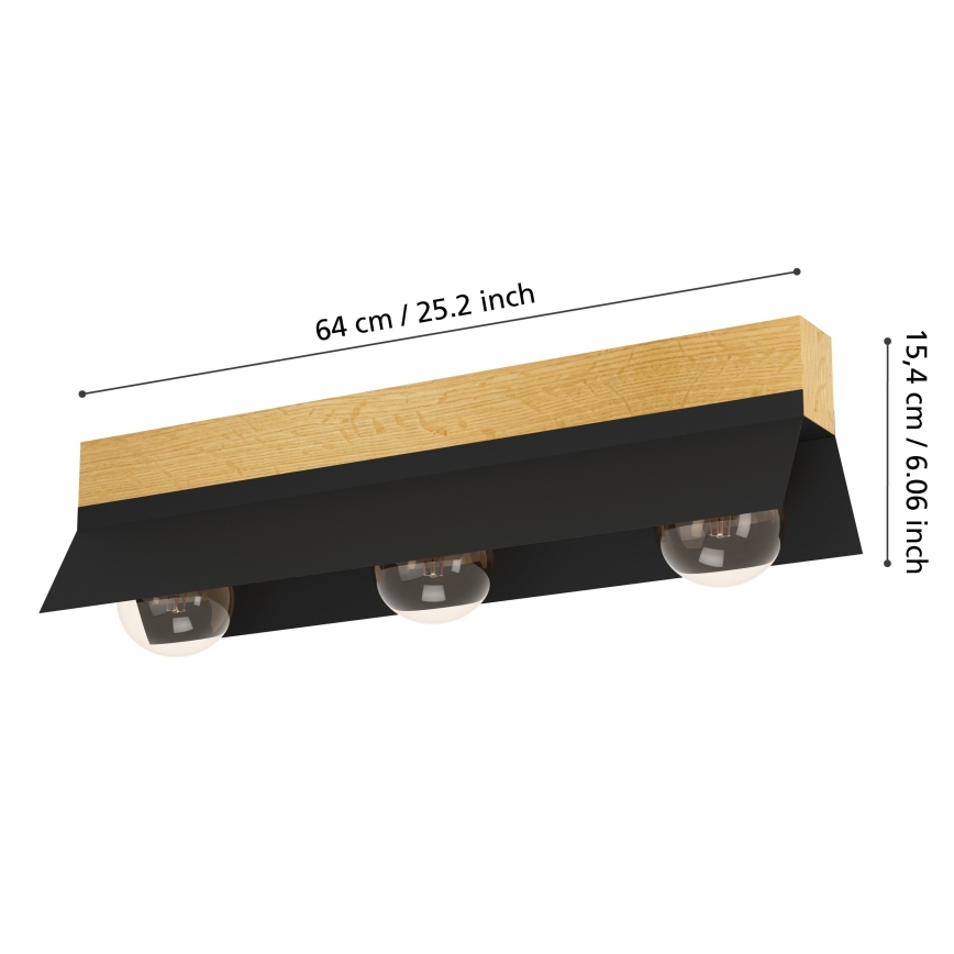 Eglo - Lampa sufitowa 3xE27/40W/230V