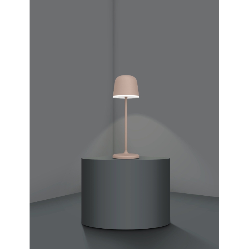 Eglo - LED Ściemnialna zewnętrzna lampa akumulatorowa LED/2,2W/5V 1800mAh brązowa IP54