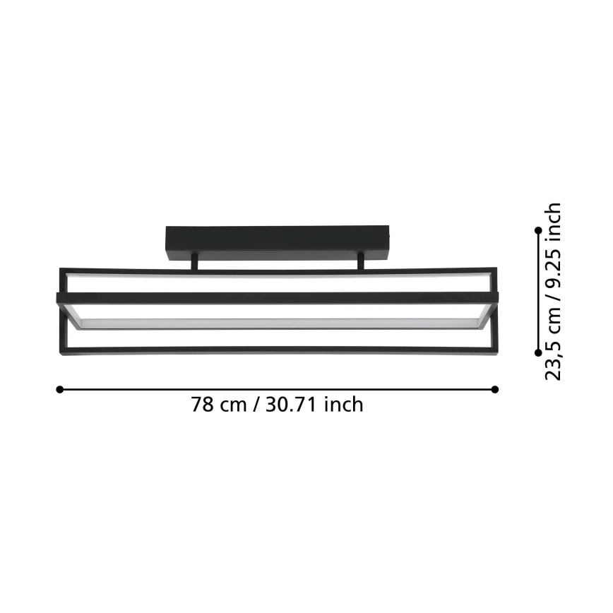 Eglo - LED Ściemnialny plafon LED/34W/230V + pilot