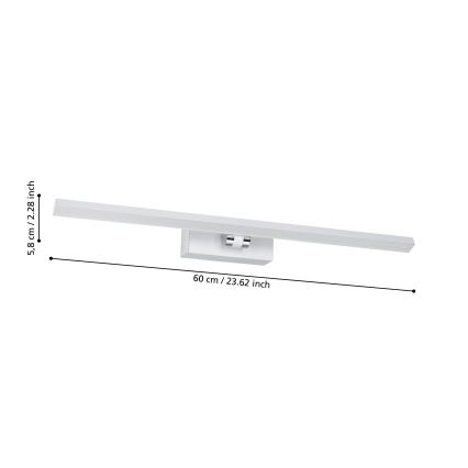 Eglo - LED Oświetlenie lustra łazienkowego LED/5W/230V IP44 białe