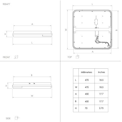 Eglo - LED RGBW Ściemnialny plafon LED/22W/230V 2700-6500K