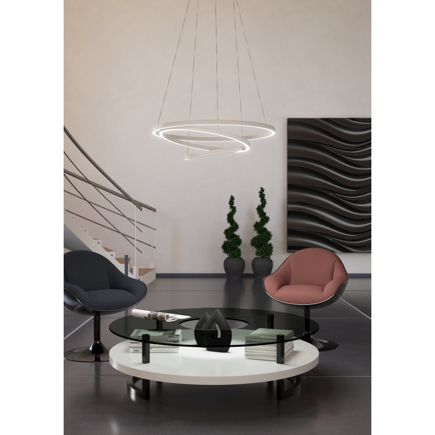 Eglo - LED Ściemnialny żyrandol na lince LED/43,2W/230V biały