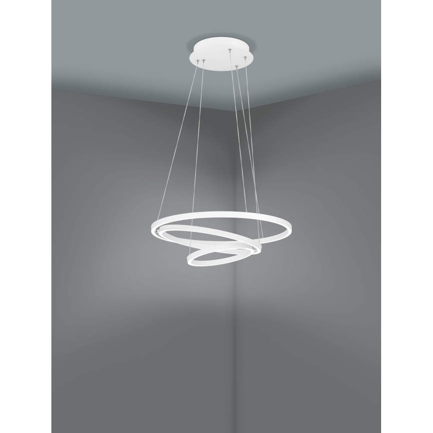 Eglo - LED Ściemnialny żyrandol na lince LED/43,2W/230V biały