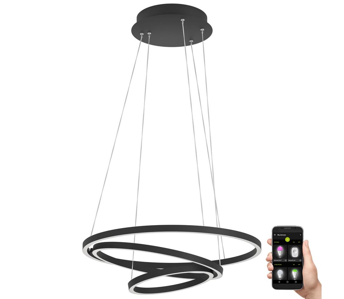 Eglo 900479 - LED Ściemnialny żyrandol na lince LOBINERO-Z LED/43,2W/230V czarny