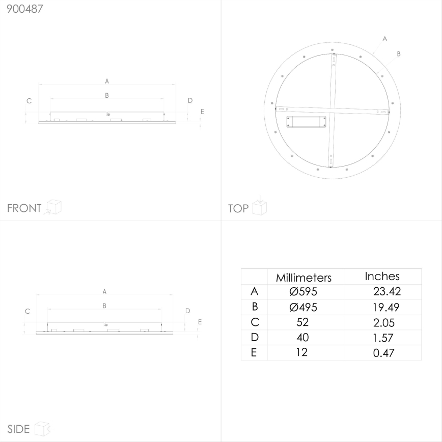 Eglo - LED RGBW Ściemnialny plafon LED/35W/230V 2700-6500K