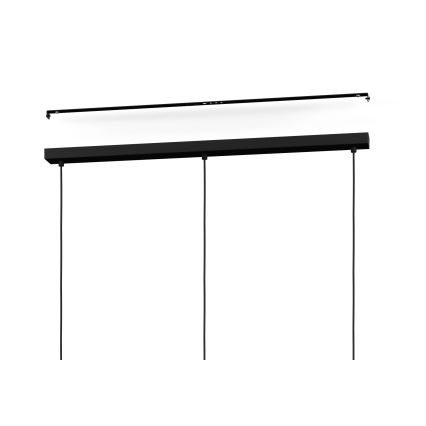 Eglo - Lampa wisząca na linkach 3xE27/40W/230V czarna