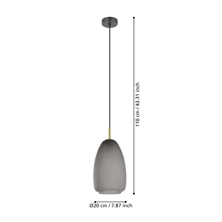 Eglo - Żyrandol na lince 1xE27/40W/230V