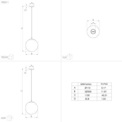 Eglo - Lampa wisząca na linkę 1xE27/40W/230V