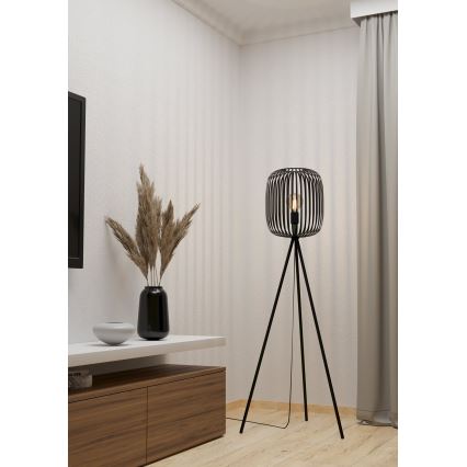 Eglo - Lampa stojąca 1xE27/40W/230V czarna