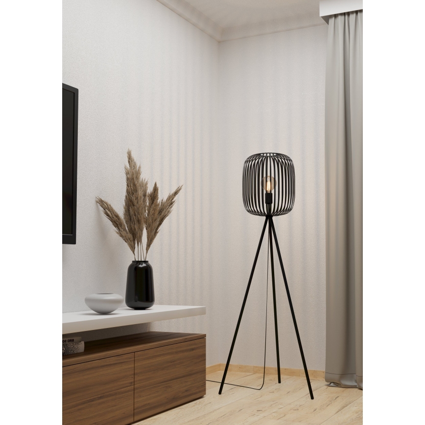 Eglo - Lampa stojąca 1xE27/40W/230V czarna