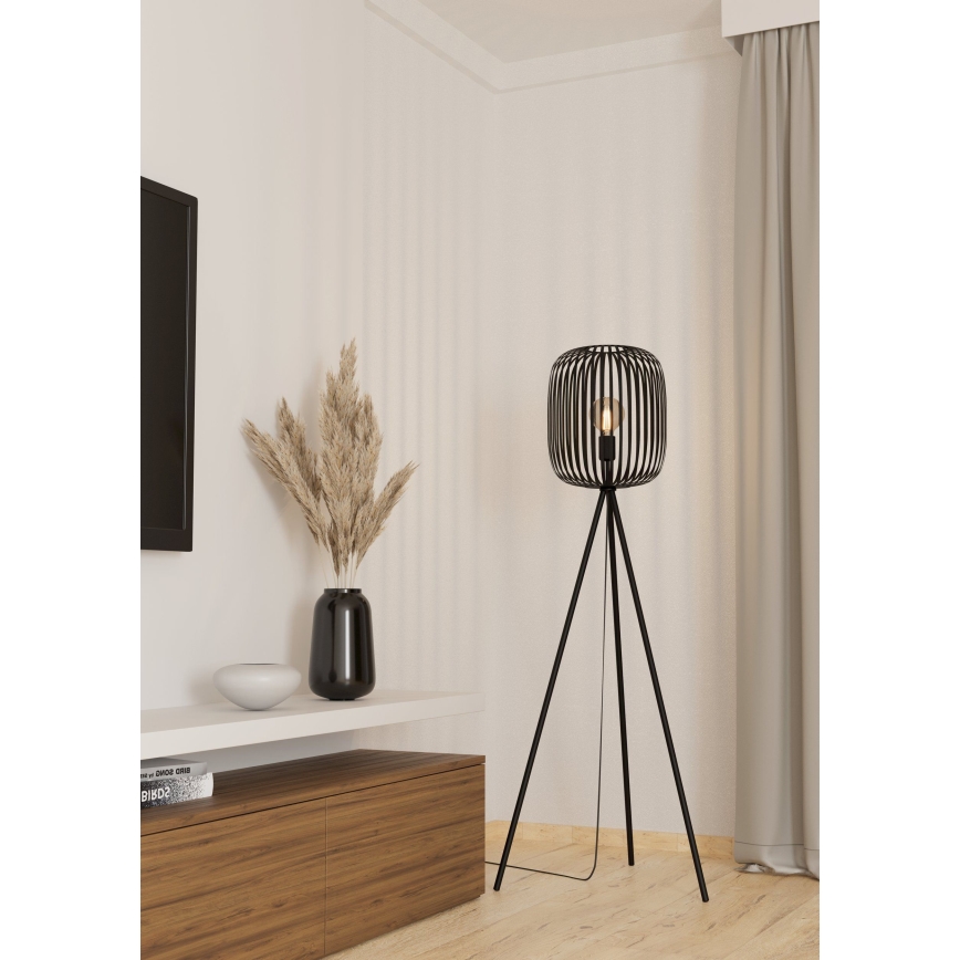 Eglo - Lampa stojąca 1xE27/40W/230V czarna