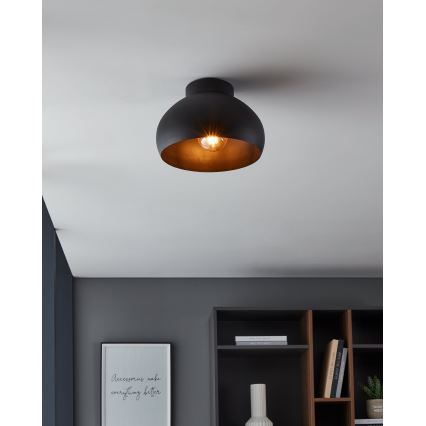 Eglo - Lampa sufitowa 1xE27/40W/230V czarna
